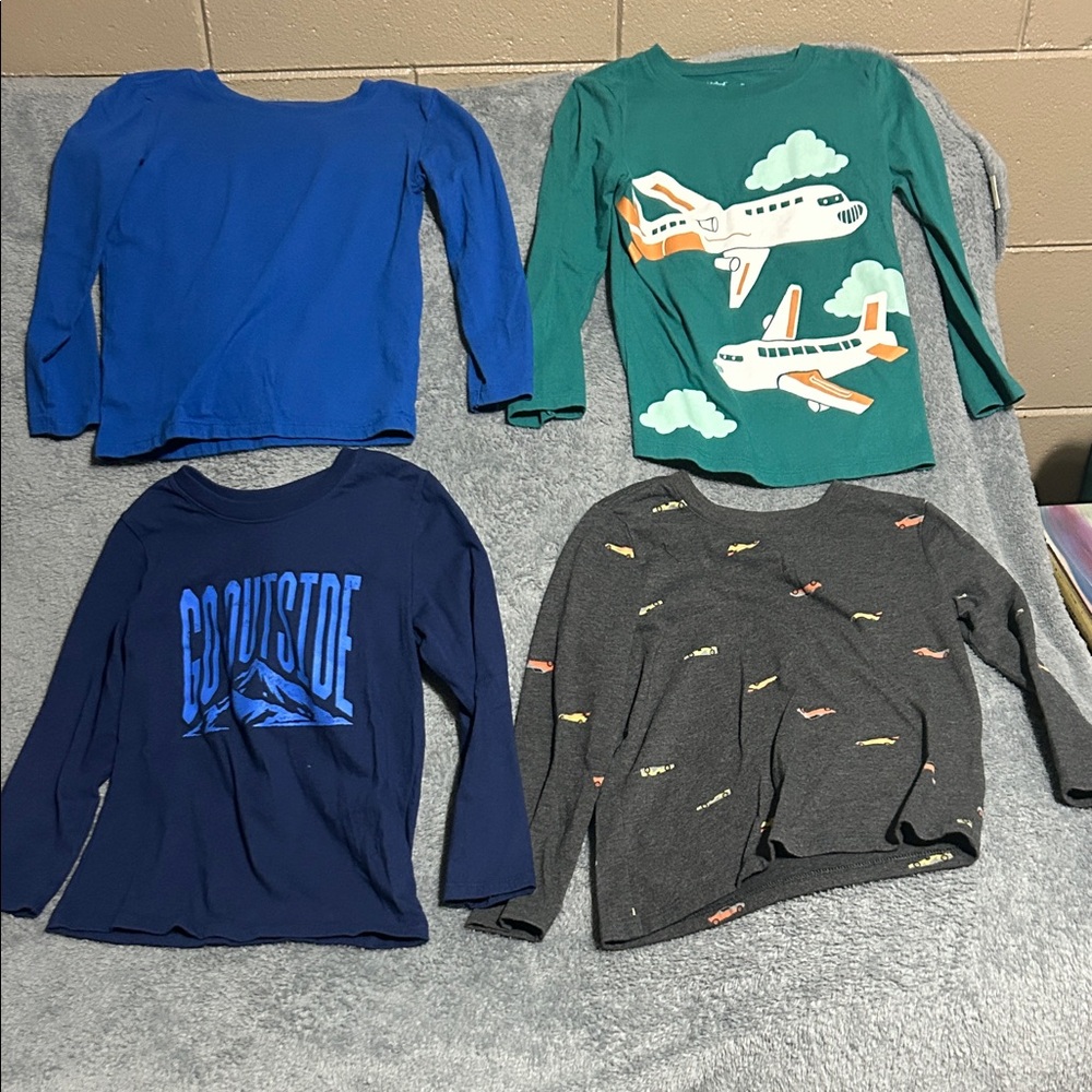 Cat & Jack Boys Long-Sleeved Graphic Tees